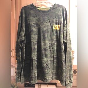 Caterpillar Camouflage Long Sleeve Shirt Sz. 2XL